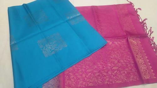 SOFT SILK SAREE WITH BLOUSE